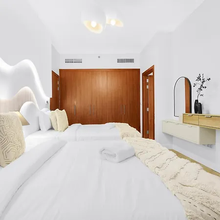 First Class 2Br With Full Dubai Skyline & Sea View Exterior photo